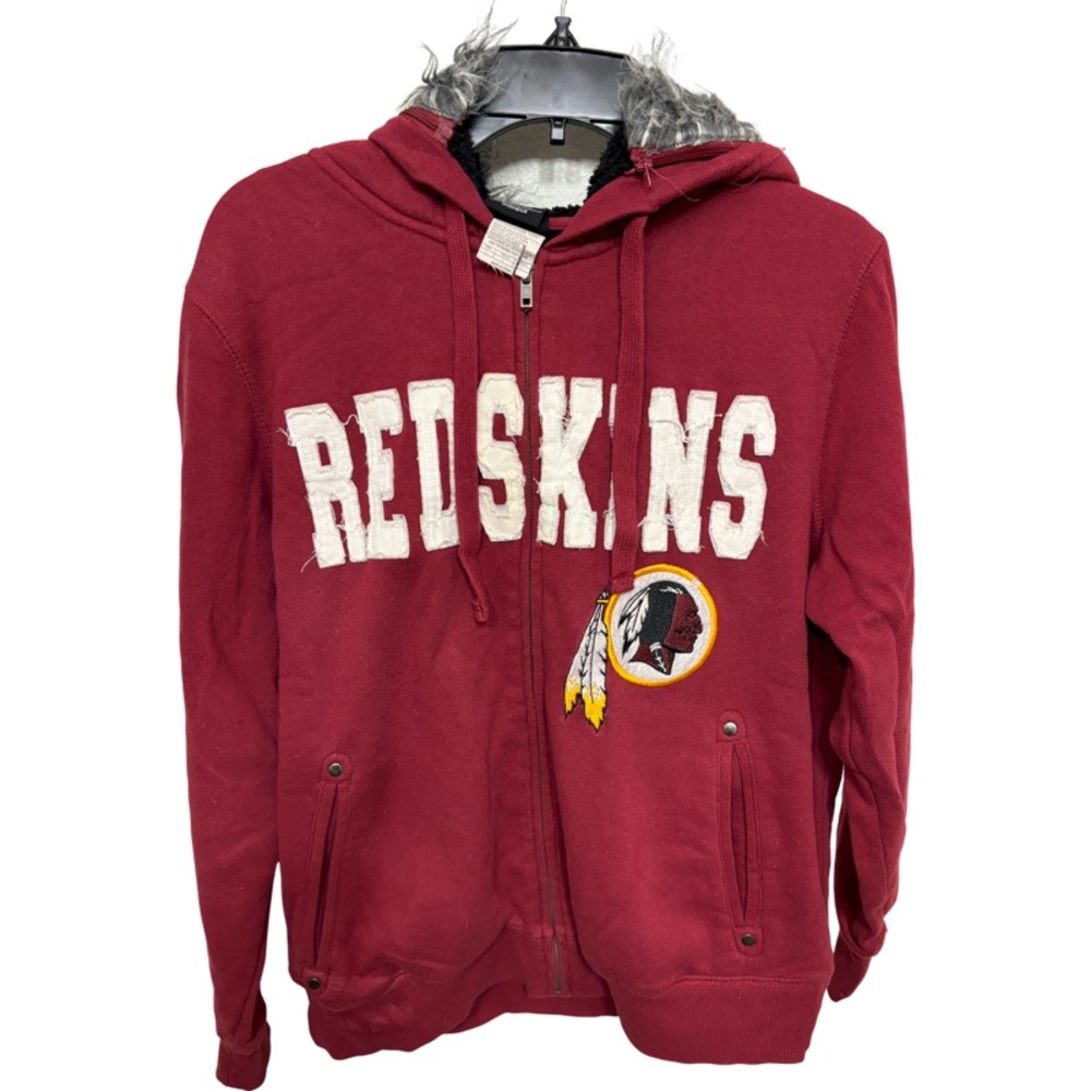 NFL APPAREL WASHINGTON REDSKINS WINTER FULL ZIP HOODIE SIZE LARGE